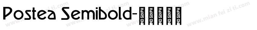 Postea Semibold字体转换